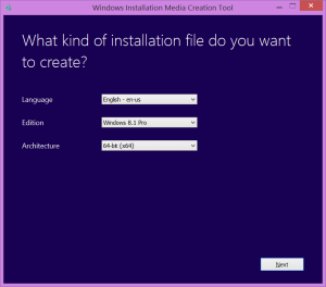 Windows Installation Media Creation Tool